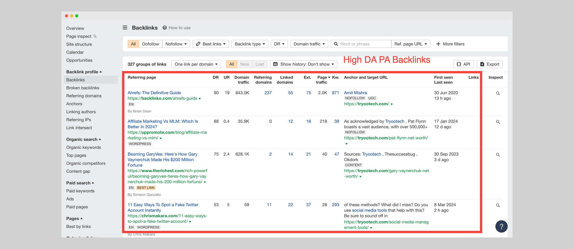 Backlinks for ecommerce websites