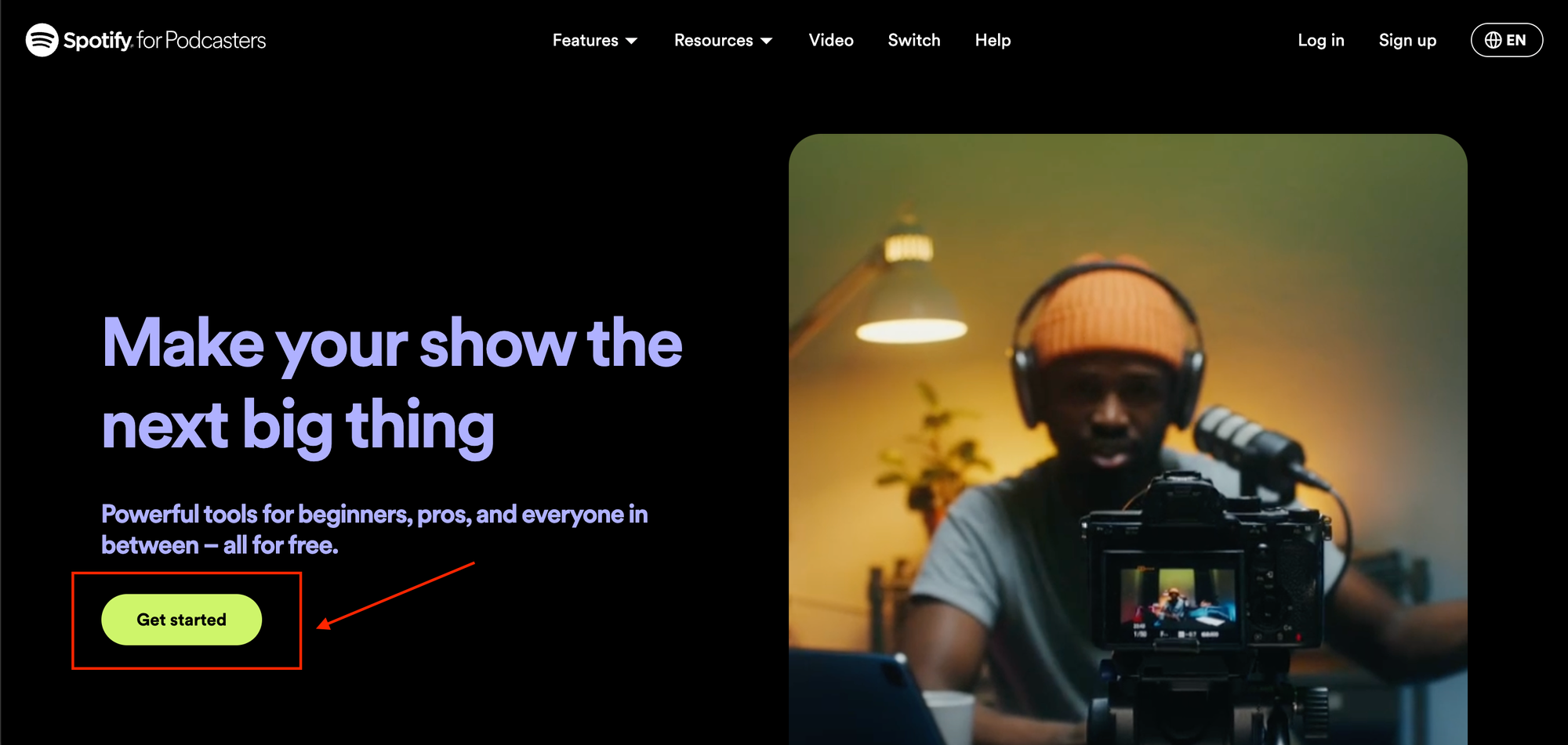 how to start podcast on Spotify