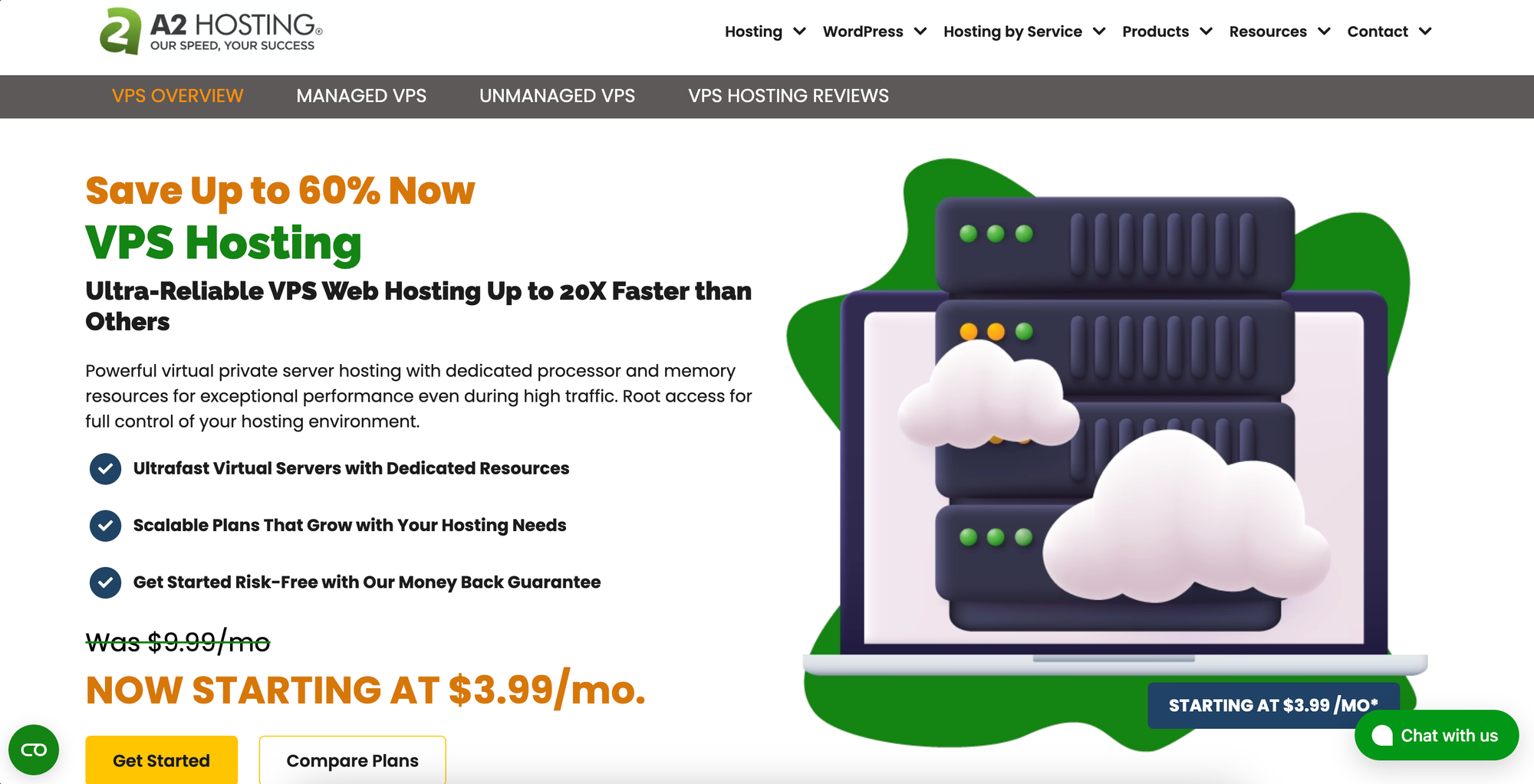 A2hosting VPS plan
