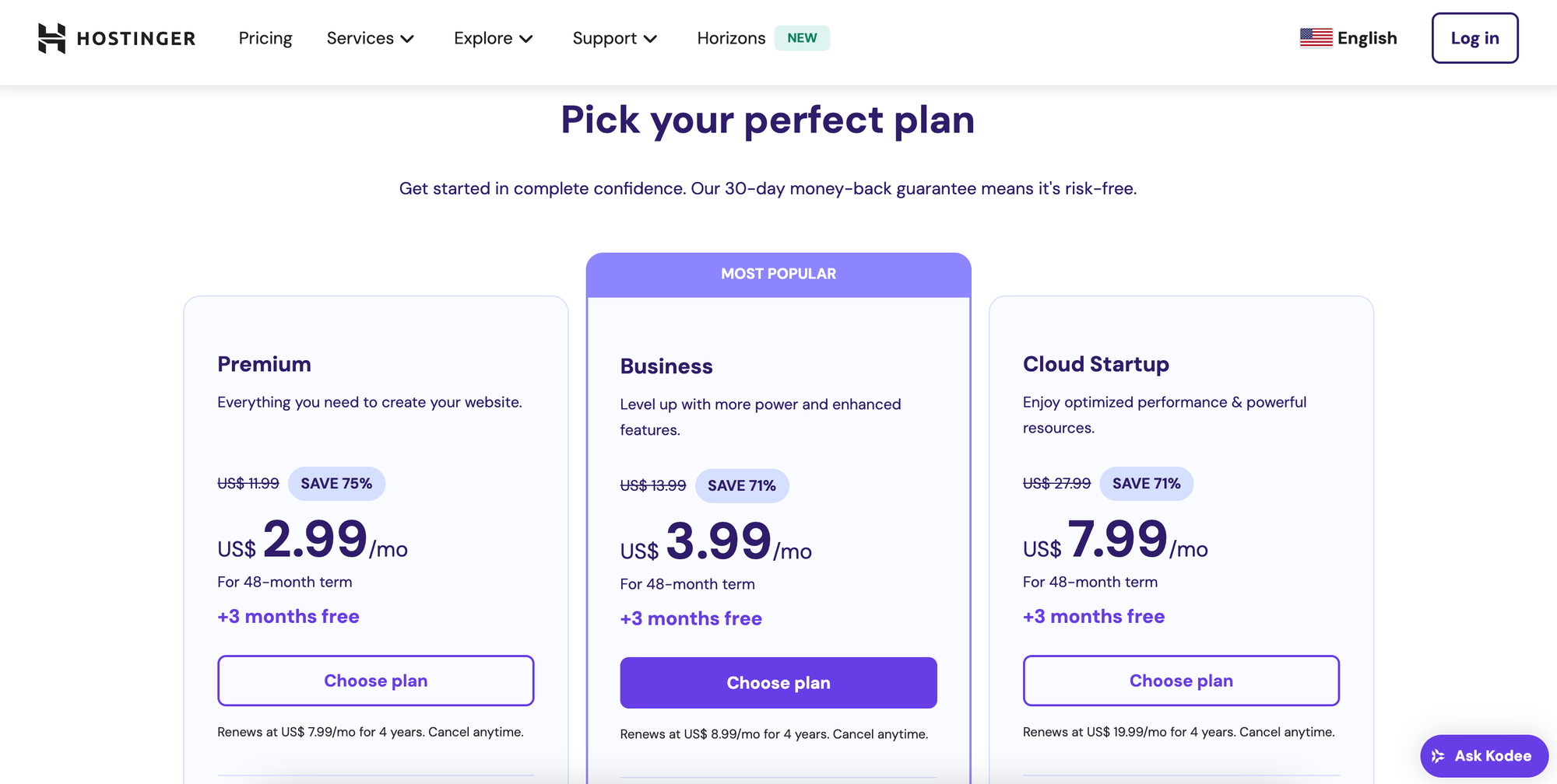 Hostinger Coupon code